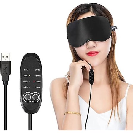 Opvarmet Øjenmaske, USB Damp Øjenmaske til Lindring af Øjenstress
