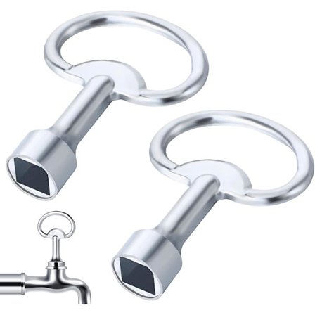 Firkantnøkkel, universaltype, metall trekantet kran-nøkkel, 8 mm