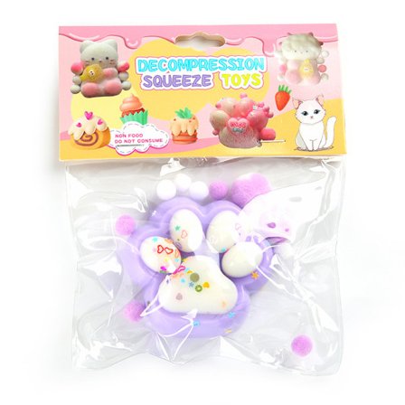 Pote-Squishy for Barn og Voksne, Pussete Kattepote Squishy Leke