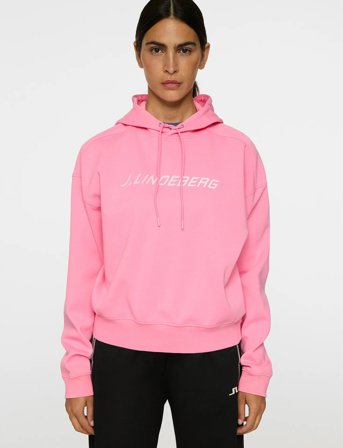 J. Lindeberg Dawn Hoodie - Pink - XL