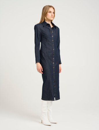 Gestuz Tilmagz Ls Long Dress - Navy - 34