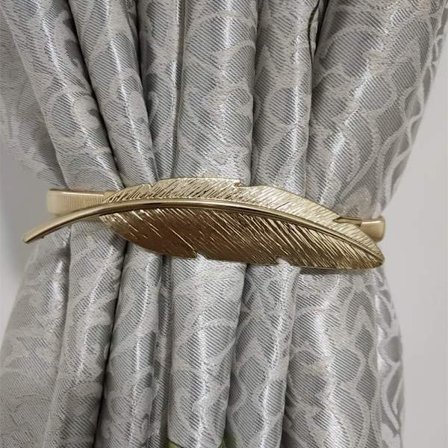 Koristeellinen verhonpidike, kulta, 2 kappaletta säädettävää metallia S