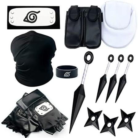 luckyVIP Kakashi Kostyme Cosplay Anime Konoha Tilbehør Kakashi Hodebånd