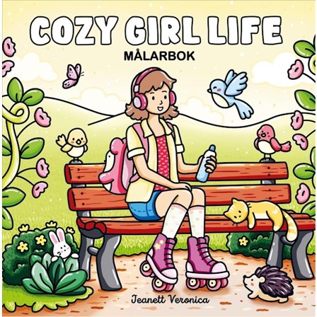 Cozy Girl Life Målarbok