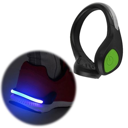 Lyse LED-sko-lys-klip Advarsel Nattegang