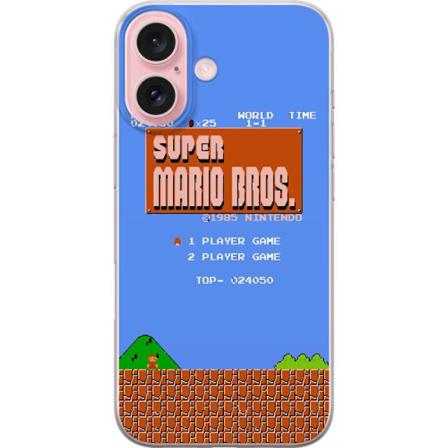Apple iPhone 16 Gennemsigtig cover Super Mario Bros