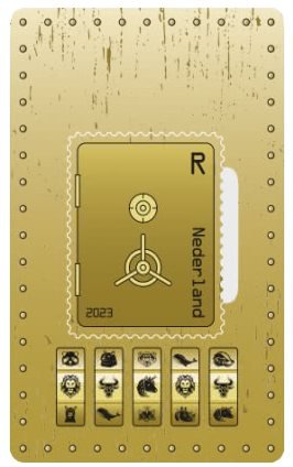 Holland - Flaske - Kryptofrimærke