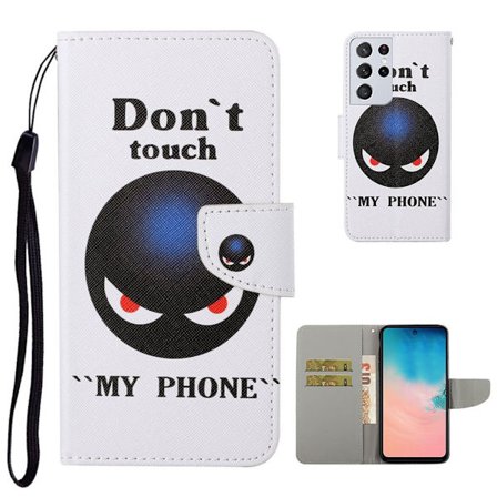 Wonderland Samsung Galaxy S21 Ultra 5G flip kuoret - Älä Koske Puhelimeeni