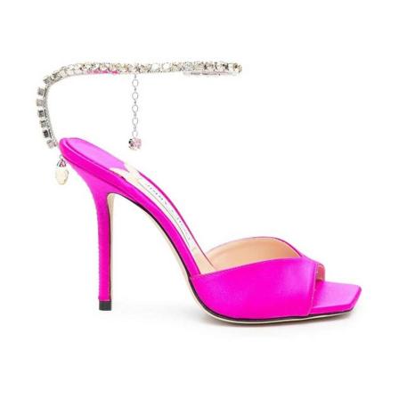 Jimmy Choo, High Heel Sandals Różowy, Kobieta, Rozmiar: 36 EU