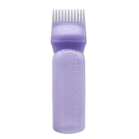 3 Pak 120ml Kam Applikatorflaske Hårfarvebørste Applikator Hårfarveflaske, lilla