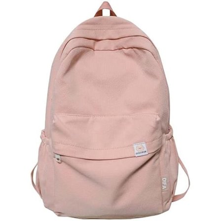 Esteettiset koululaukut reppu teinitytöille, vedenpitävä reppu yksivärinen naisten rento päiväreppu reput takaisin kouluun.pinkki