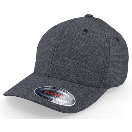 Flexfit - Gris flexfit Casquette - Fine Melange Black Flexfit @ Hatstore