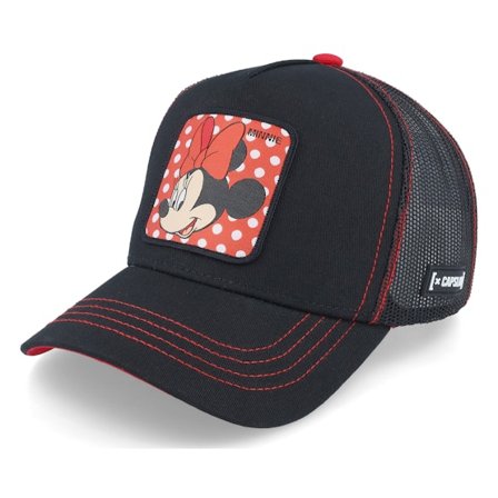 Capslab - Black trucker Czapka Z Daszkiem - Disney Minnie Mouse Black Trucker @ Hatstore