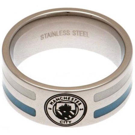 Manchester City FC Striped Ring X Silver/Sky Blue