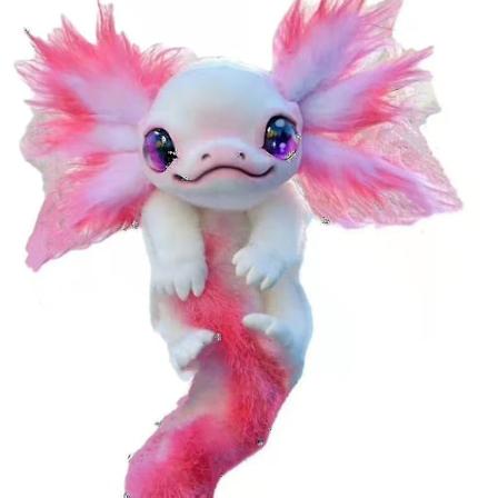 Qian 25cm Legendaarinen haltijaolento Pehmolelut Kawaii Haltijaolennot Salamander Axolotl Pehmolelu Lelut Lapsille Joululahja [LGL]