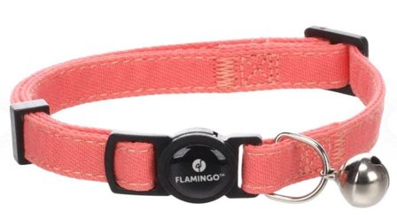 Lomi Kattehalsbånd, Lakserosa - 15-22cm