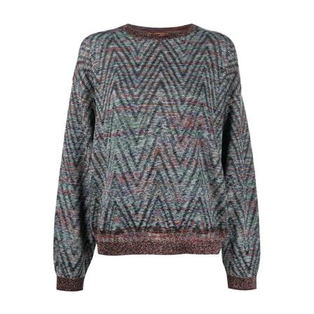 Missoni, Missoni Sweaters Czarny Szary, Kobieta, Rozmiar: M
