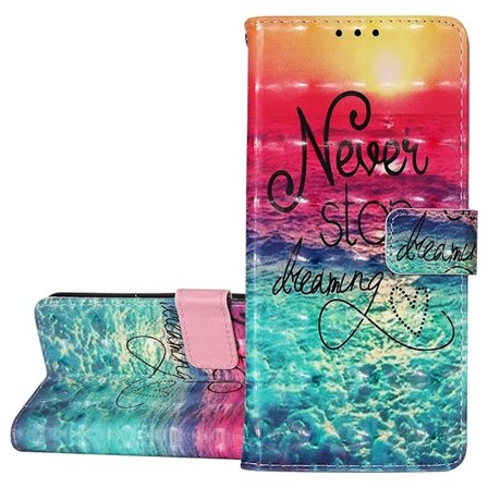 Lompakkokotelo Samsung Galaxy A13 (5G) - Never Stop Dreaming