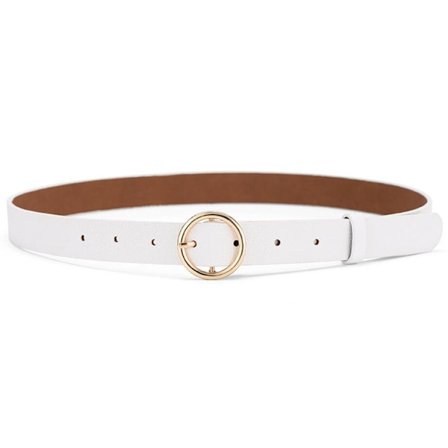 Bælte med rundt spænde