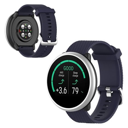 Polar Ignite yksinkertainen silikoninen kellonauha - Tummansininen