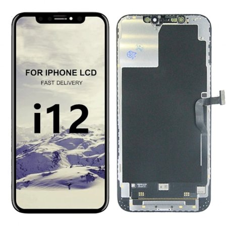 iPhone 12 Pro Max LCD Skärm - Svart (Tagen från ny iPhone)