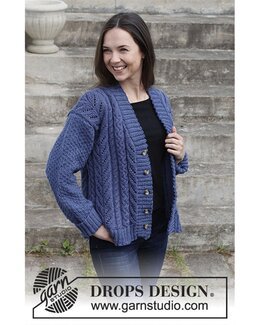 Strikkeoppskrift Jakke - Drops Design