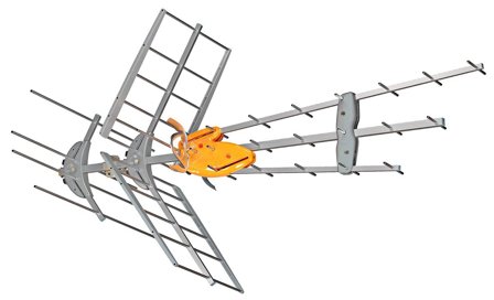 Televes DAT BOSS MIX Antenni 44 dB, 2 taajuusaluetta, Antennimateriaalit