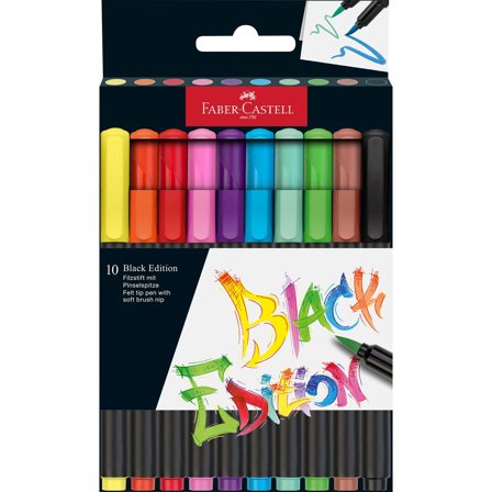 FABER-CASTELL Fiberpenna Black Edition 10/fp - Lyreco - Skola och förskola - Pennor och tillbehör - Fiberpennor - Standard