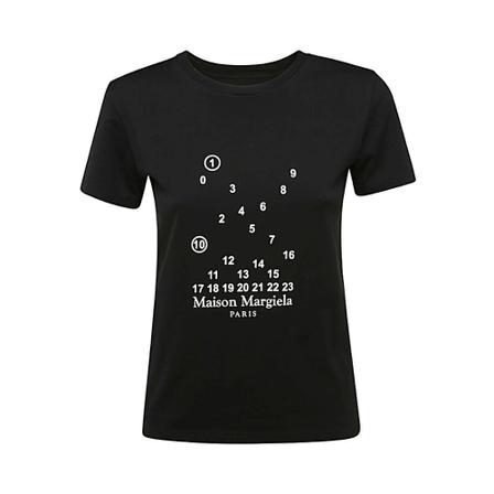 Maison Margiela T-Shirts svart, Dam, Dam, Storlek: S