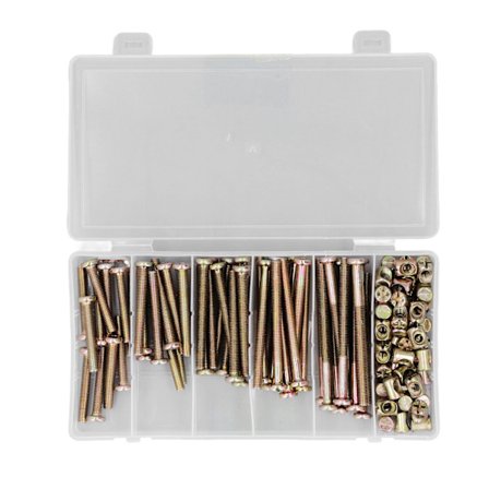 100 st Hammarmutter Rostfritt Stål Hög Hårdhet Möbelskruvar med Nyckel