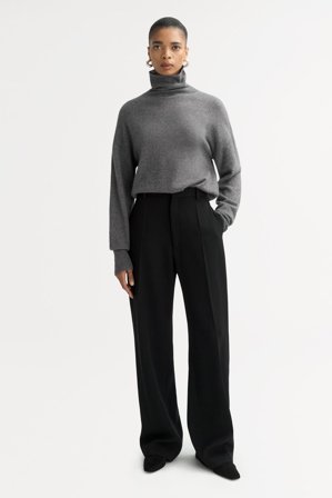 Soft Goat - Regular fit turtleneck - XL - Grey
