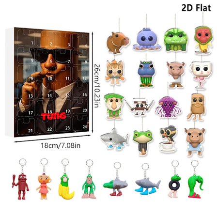 Kreativ ny puslespils-julekalender-puslespil-julegave-blind boks