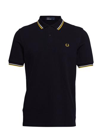 Twin Tipped Fp Shirt Polos Short-sleeved Sort Fred Perry
