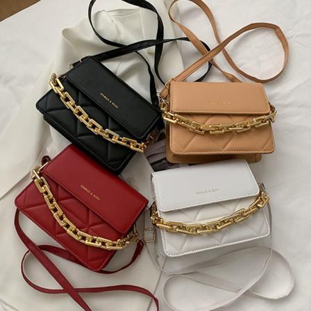 Crossbody Bags Rhombus Kedjeväska Vit