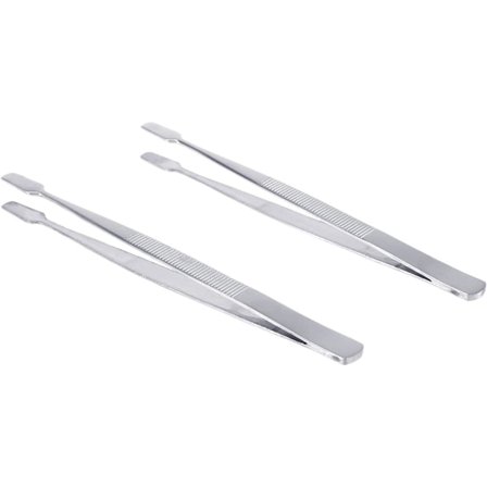 Frimärkspincett Filateliverktyg - Set om 2 (Silver)