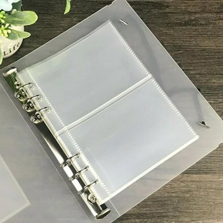 10 stk. klare A5-permerlommer 1P 2P 4P-ermer for ringpermer Notatbøker Fotoalbum DIY-tilbehør Løse bladposer