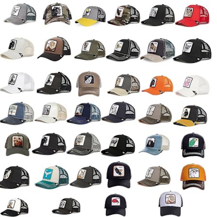 Farm Animal Trucker justerbar cap Mesh Style för män W