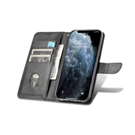 iPhone 11 Pro - Praktiskt Plånboksfodral i Äkta Läder, Vikbar med 3-kortfack