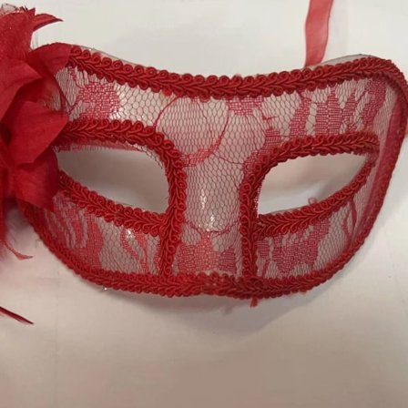 Festmaske Halloween Maske RØD