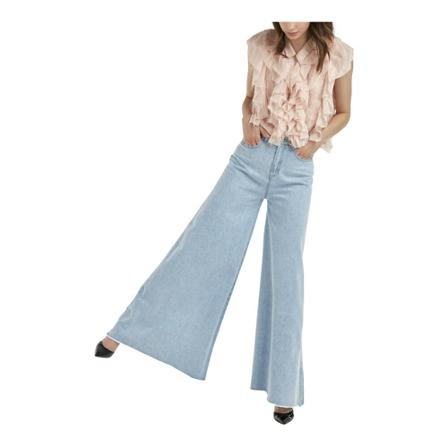 Silvian Heach, Wide leg jeans Blauw, Dames, Maat:W29