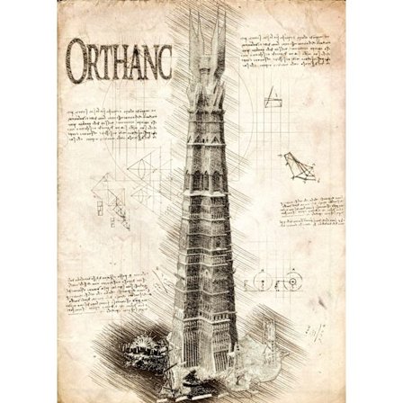 A3 Print - Lord of the rings - Orthanc - Tower of Isengard