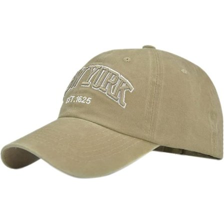 Baseball Cap til Mænd Vintage Broderi New York Vasket Denim Tru