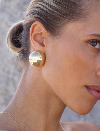 Edblad Bead Studs Maxi - Gold - ONE SIZE