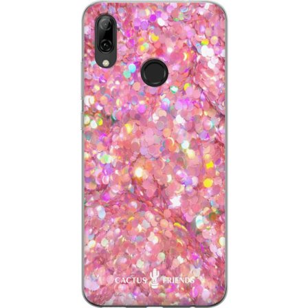 Kompatibelt Mobildeksel til Huawei Huawei P smart 2019 Cactus and Friends – PinkGlitter