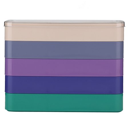 Femlags opbevaringsboks til urdele, rektangulær ur-skrueværktøj og hardware-opbevaringsboks