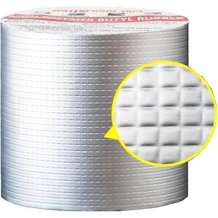 Butyl Selvklebende Tape - 1.0 Tykk Metallnett Aluminium 10cm*5m, 1 stk