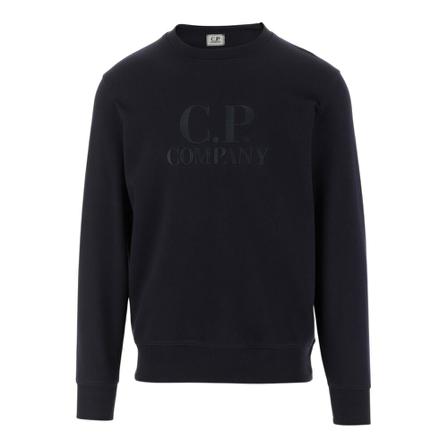C.p. Company Sweatshirt made of cotton Crew neck Long sleeves Blå, Herre Sweatshirts
