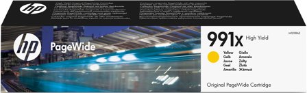 HP 991X gul original PageWide-patron med hög kapacitet, 190780843635