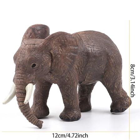 Vilda djur Elefant Lejon Giraff Brunbjörn Actionfigurer Simulering Vilda djur Sika Hjort Flodhäst Zebra Krokodilfigurer Barnleksak