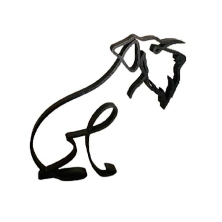 Abstrakt Hunde Ornament Moderne Dyreskulptur I I